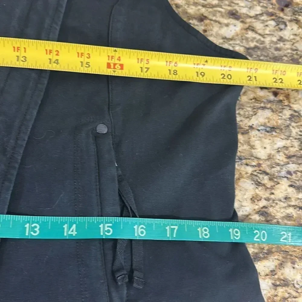 Marrakech Black Cotton Blend Sleeveless Moto Style Jacket Size XL